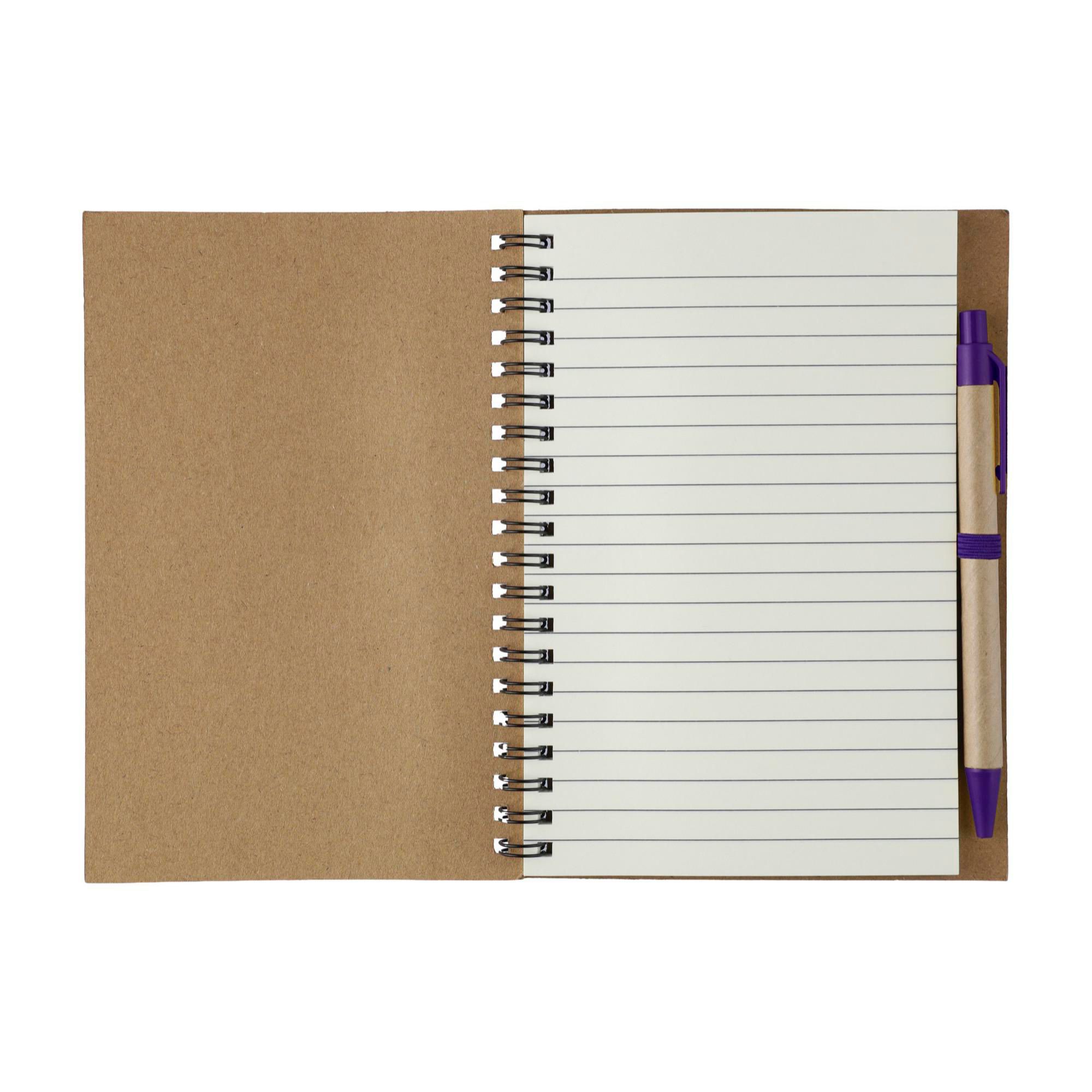 Cuaderno Stella | Cartón reciclado | Rayado | Bolígrafo