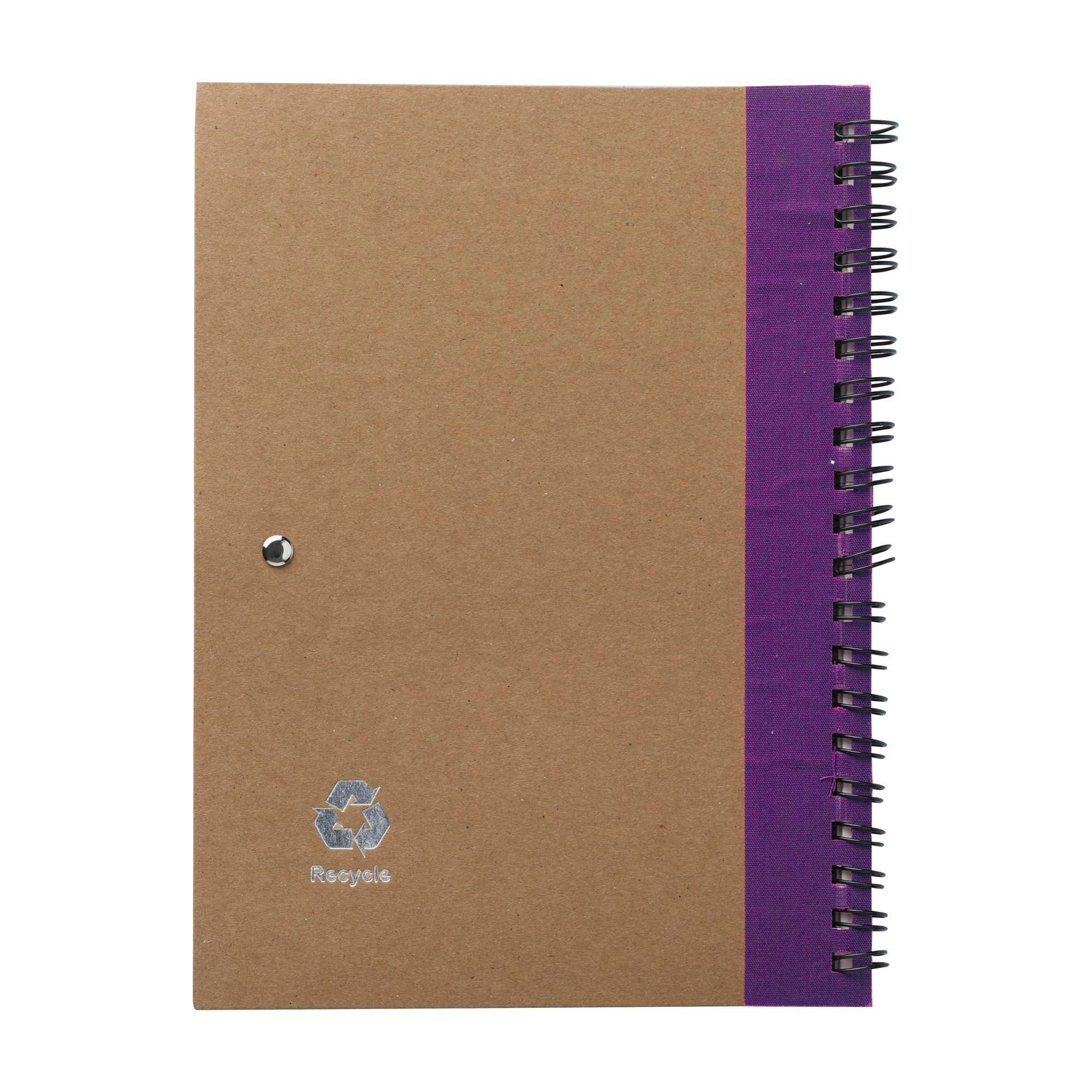 Cuaderno Stella | Cartón reciclado | Rayado | Bolígrafo