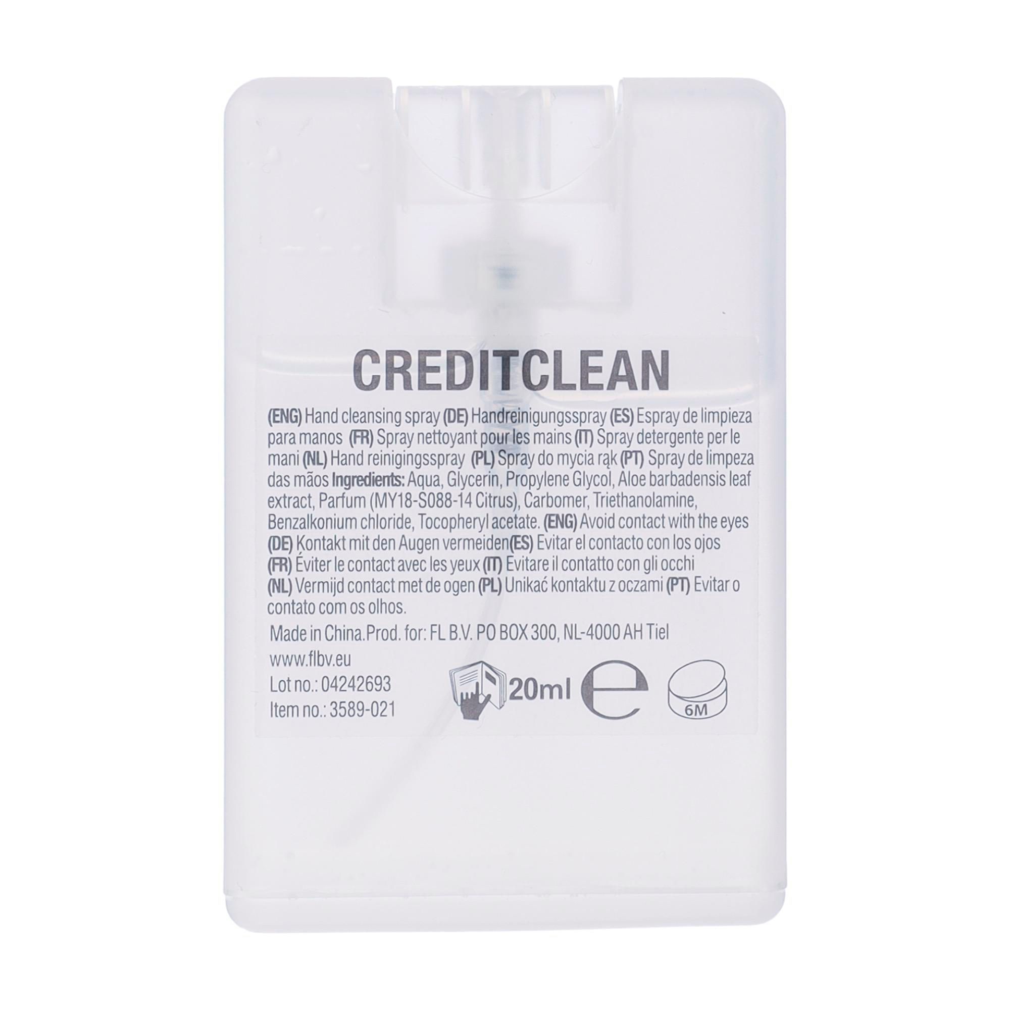 Hand spray Creditclean | 20 ml | Ethanol-free