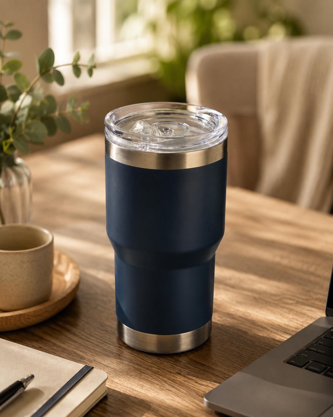 Travel mug Ayen | Recycled stainless steel | 350 ml | Ceramic coating