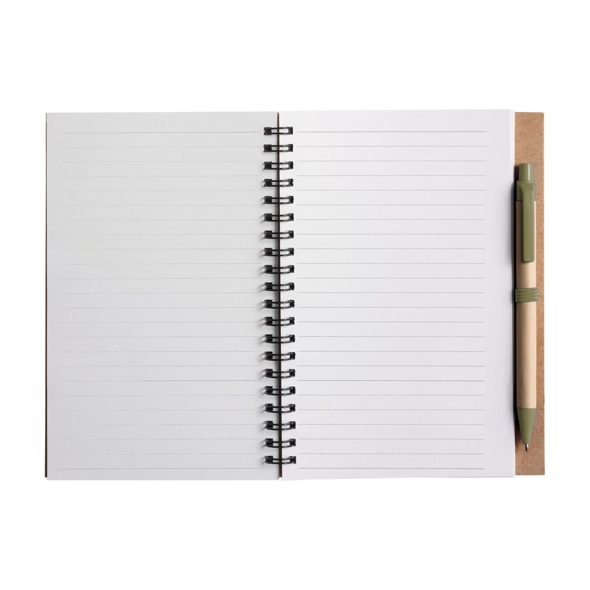 Cuaderno Stella | Cartón reciclado | Rayado | Bolígrafo