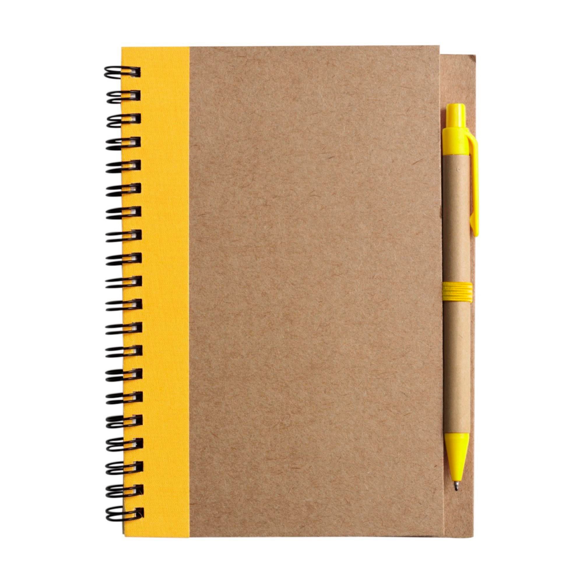 Cuaderno Stella | Cartón reciclado | Rayado | Bolígrafo