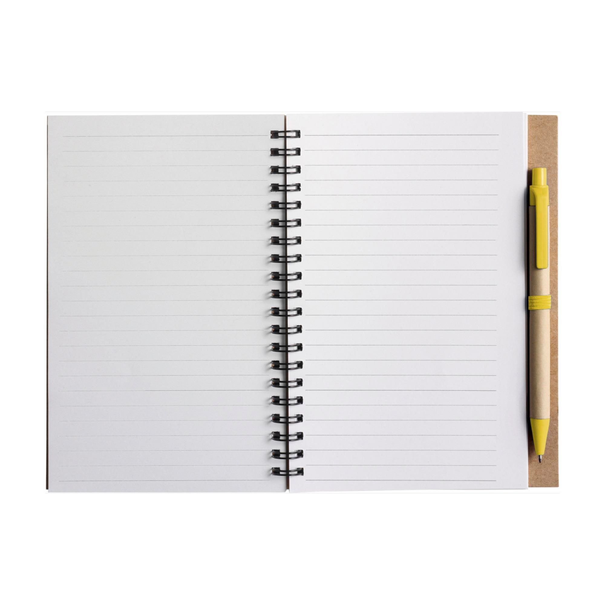 Cuaderno Stella | Cartón reciclado | Rayado | Bolígrafo