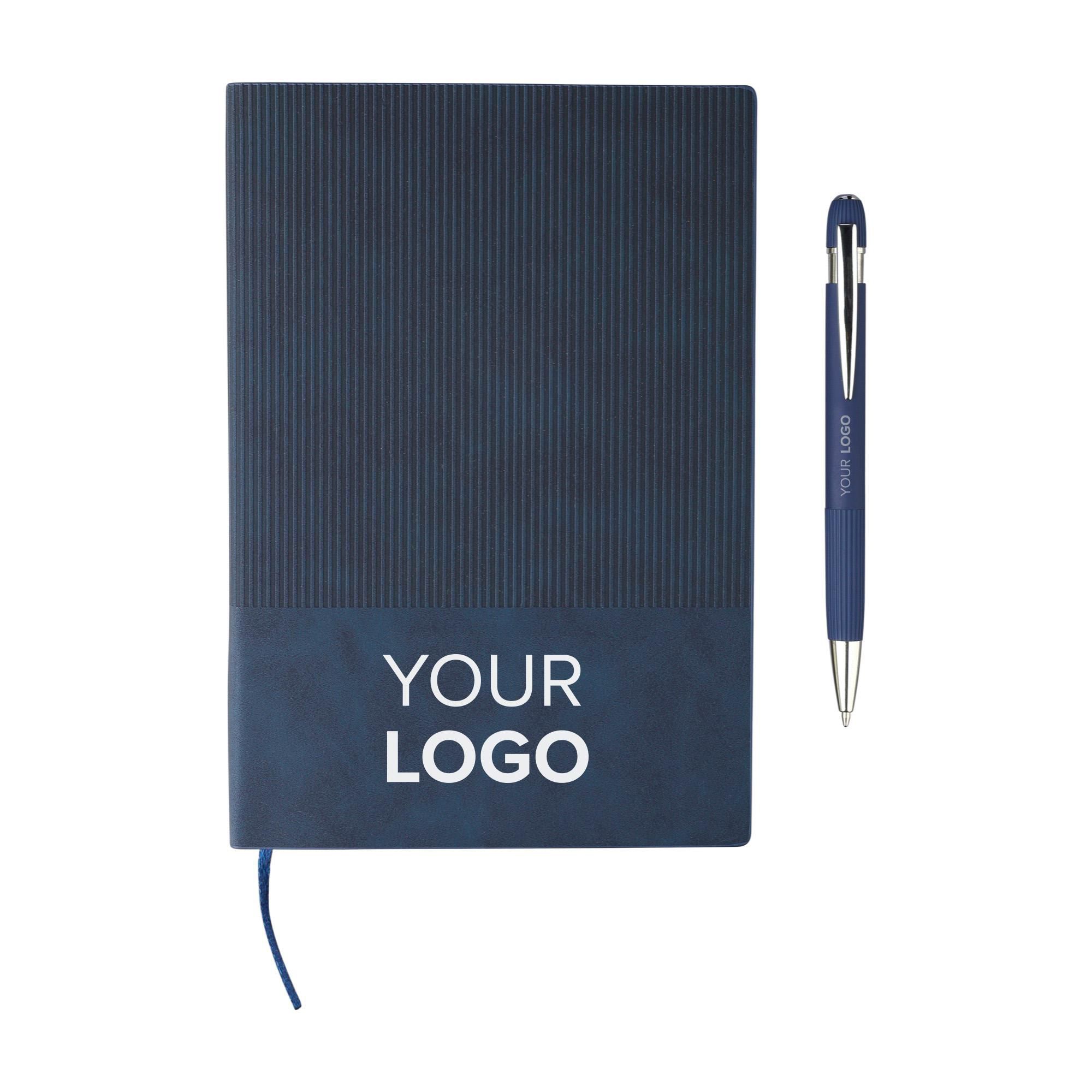 Notebook set Tarek | Recycled synthetic leather | A5 | With ballpen
