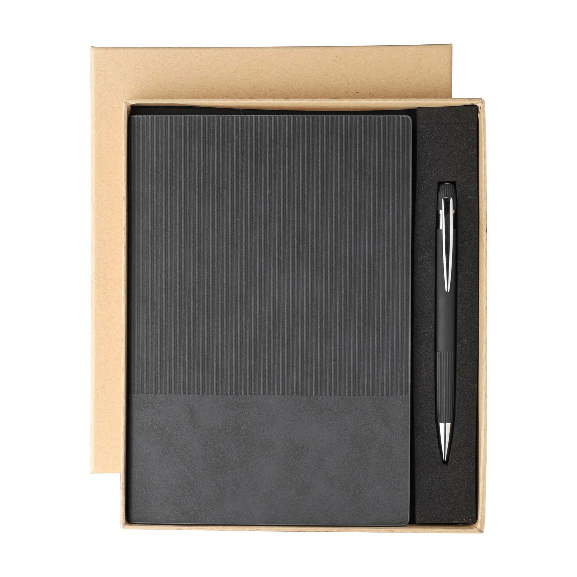 Notebook set Tarek | Recycled synthetic leather | A5 | With ballpen