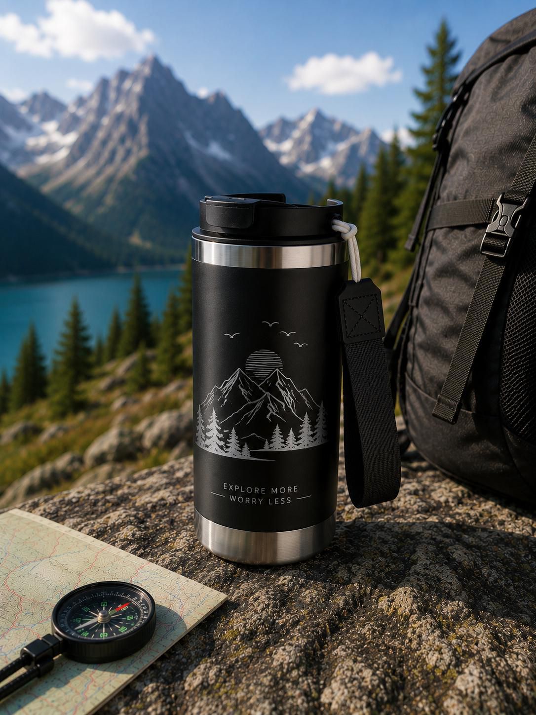 Double-walled travel mug Kayla | Recycled | 500 ml