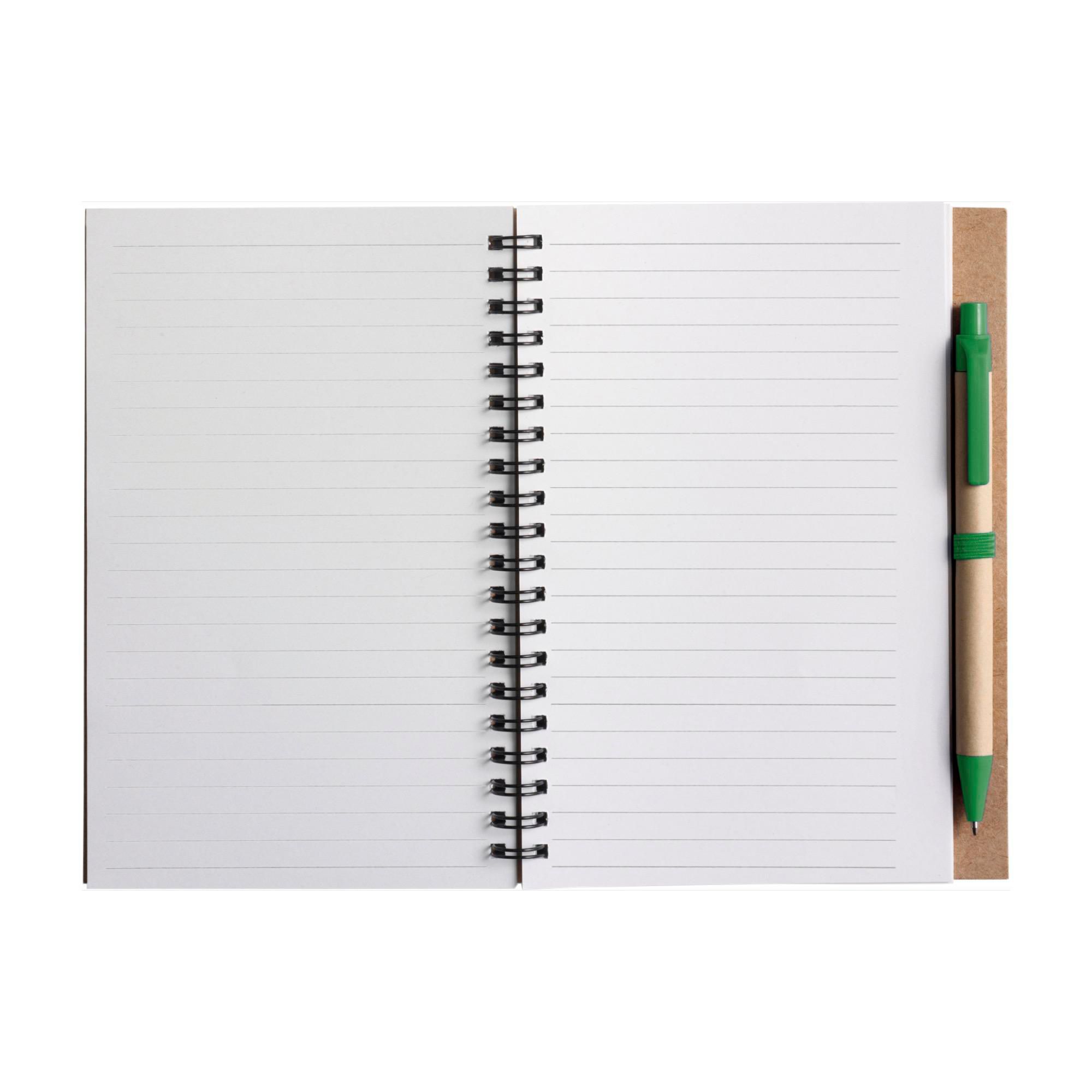 Cuaderno Stella | Cartón reciclado | Rayado | Bolígrafo
