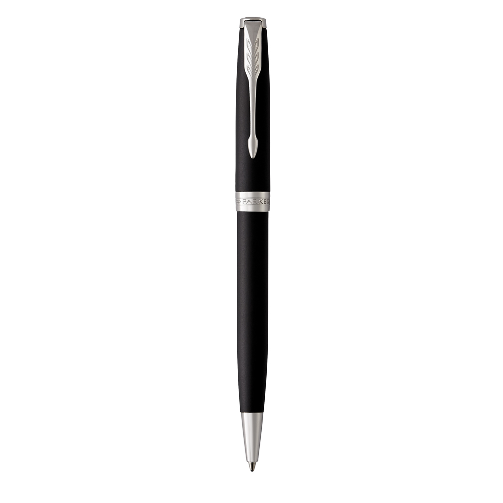 Bolígrafo Parker Sonnet, negro mate con acabados en paladio.
