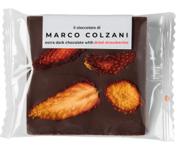 bean to bar single origin chocolate bark strawberries