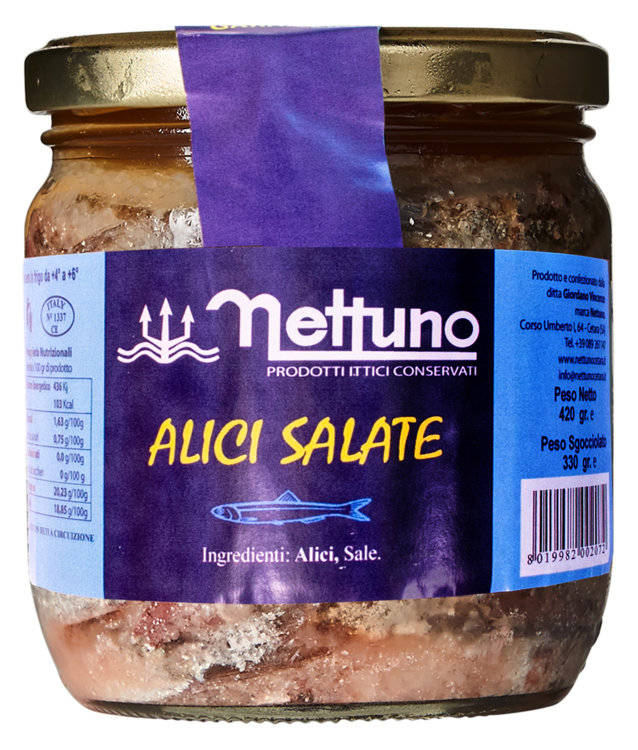 Nettuno Anchovies in Salt