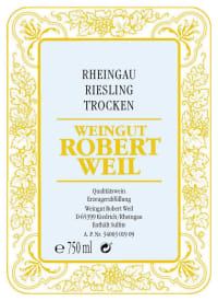 Rheingau Riesling trocken QbA 2015