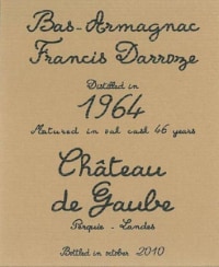 Chateau de Gaube Bas Armagnac 1964