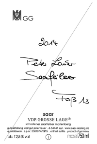 Saarfeilser Riesling Faß 13 VDP Grosses Gewächs trocken