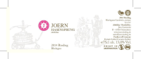 Riesling JOERN Hasensprung Stückfass trocken