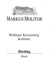 Riesling Wehlener Klosterberg Kabinett Weiße Kapsel trocken