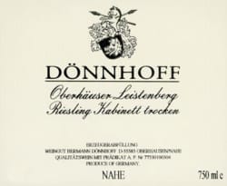 Dönnhoff: Riesling Oberhäuser Leistenberg Kabinett 2017