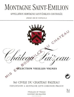 Chateau Faizeau Vieilles Vignes - Montagne St.Emilion 2009