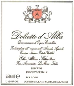 Elio Altare: Dolcetto d’Alba 2016