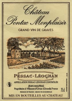 Chateau Pontac Monplaisir 2014