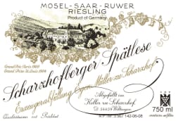 Scharzhofberger Riesling Spätlese (fruchtsüß) 2015