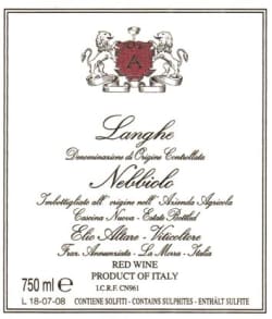 Langhe Nebbiolo 2018