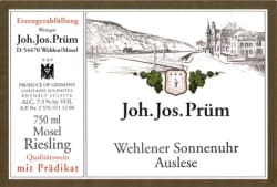 J. J. Prüm: Wehlener Sonnenuhr Riesling Auslese Goldkapsel 2013