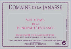 Domaine de la Janasse: Vin de Pays de la Principaute d'Orange Rosé 2014