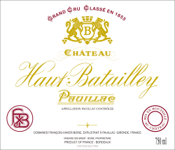 Haut Batailley: Chateau Haut Batailley 5eme Cru 2015