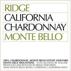Chardonnay Monte Bello 2011
