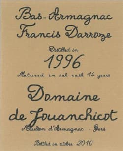 Francis Darroze: Domaine Jouanchicot Bas Armagnac 1996