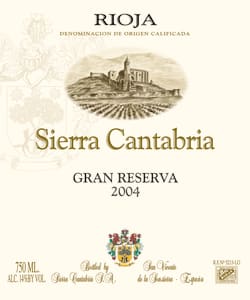 Gran Reserva de Sierra Cantabria 2004