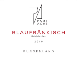Paul Achs: Blaufränkisch Heideboden 2013