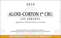 Tollot Beaut: Aloxe Corton Premier Cru Les Vercots 2012