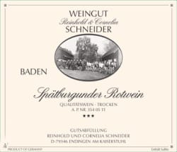 Reinhold und Cornelia Schneider: Spätburgunder *** trocken 2012