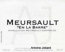 Meursault En la Barre Village 2012