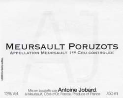 Antoine Jobard: Meursault Poruzot Premier Cru 2009