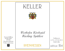 Westhofen Kirchspiel Riesling Spätlese Goldkapsel (fruchtsüß) 2005