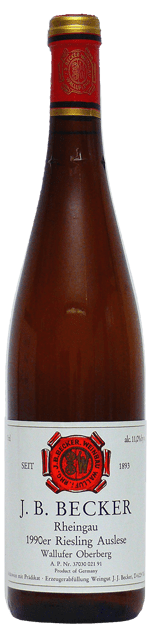 J. B. Becker: Riesling Auslese Wallufer Oberberg 1990