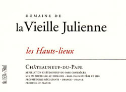 Domaine de la Vieille Julienne: Chateauneuf du Pape Les Hauts Lieux 2010