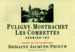 Domaine Jacques Prieur: Puligny Montrachet  Premier Cru Les Combettes 2013