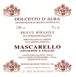 Dolcetto Bricco Mirasole 2015