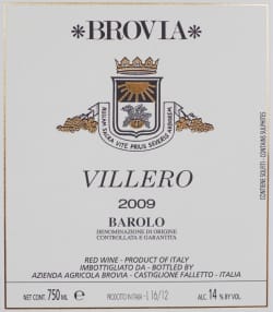 Barolo Villero 2012