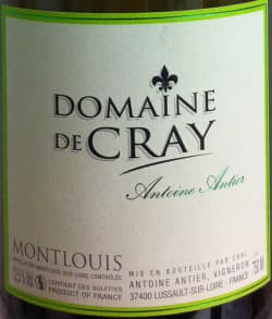 Domaine de Cray: Domaine de Cray Montlouis Sec 2005