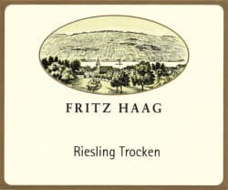 Fritz Haag: Riesling QbA trocken 2014