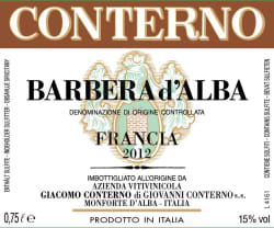 Barbera d'Alba Francia 2012