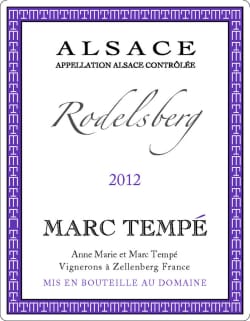 Marc Tempé: Rodelsberg Lieux-dits 2012