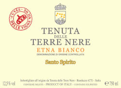 Etna Bianco Cuvee delle Vigne Niche Santo Spirito Premier Cru 2017