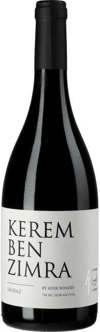 ADIR Winery: Shiraz Kerem Ben Zimra (koscher) 2018