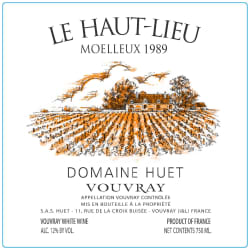 Vouvray Le Haut-Lieu Moelleux (fruchtsüß) 1989
