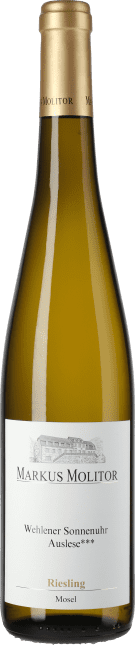 Markus Molitor: Riesling Wehlener Sonnenuhr Auslese *** Goldene Kapsel 2016